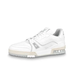 Louis Vuitton White Monochrome Louis Vuitton LV Trainer White/White 1A8WAX