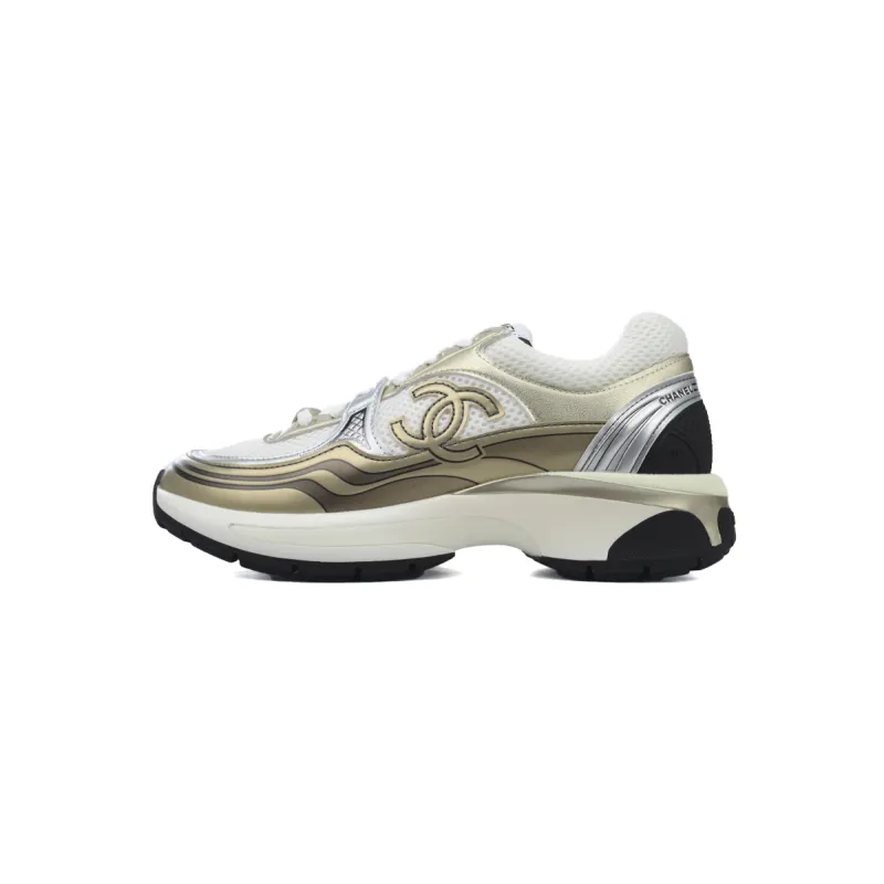 Chanel CC Logo Sneaker Khaki G39792 Y56368 K5450