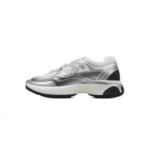Chanel Wmns CC Logo Sneaker 'White Silver' G39792 Y56368 K5451