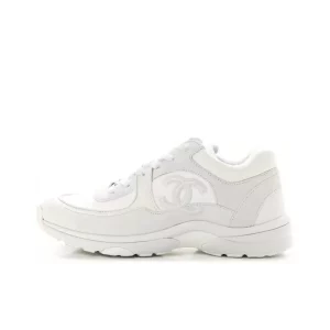 Chanel Triple White Chanel CC Logo Low Top  G34360 Y53536 0I259