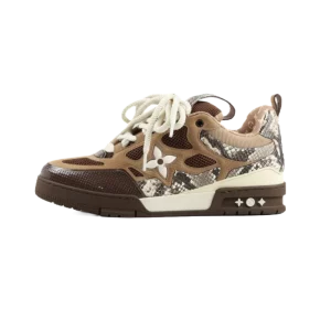 Louis Vuitton Skate Sneaker Brown Snakeskin 1ABMG6