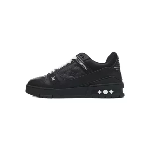 Louis Vuitton Trainer Black Embossed Monogram 1AAREY