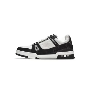 Louis Vuitton LV Trainer White Black 1A9JGB