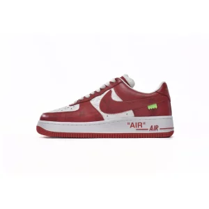 LOUIS VUITTON x Nike Air Force 1 White Red 1A9ZIH