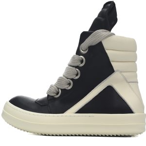 Rick Owens GeoBasket Oversized Eylet Black White